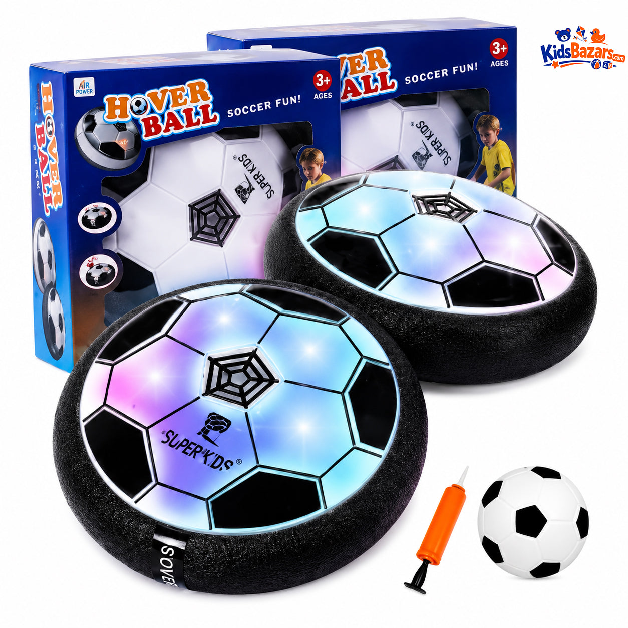 kidsbazars.com Dream Hover Soccer Ball with LED Lights – Indoor Air Football Fun for Kids