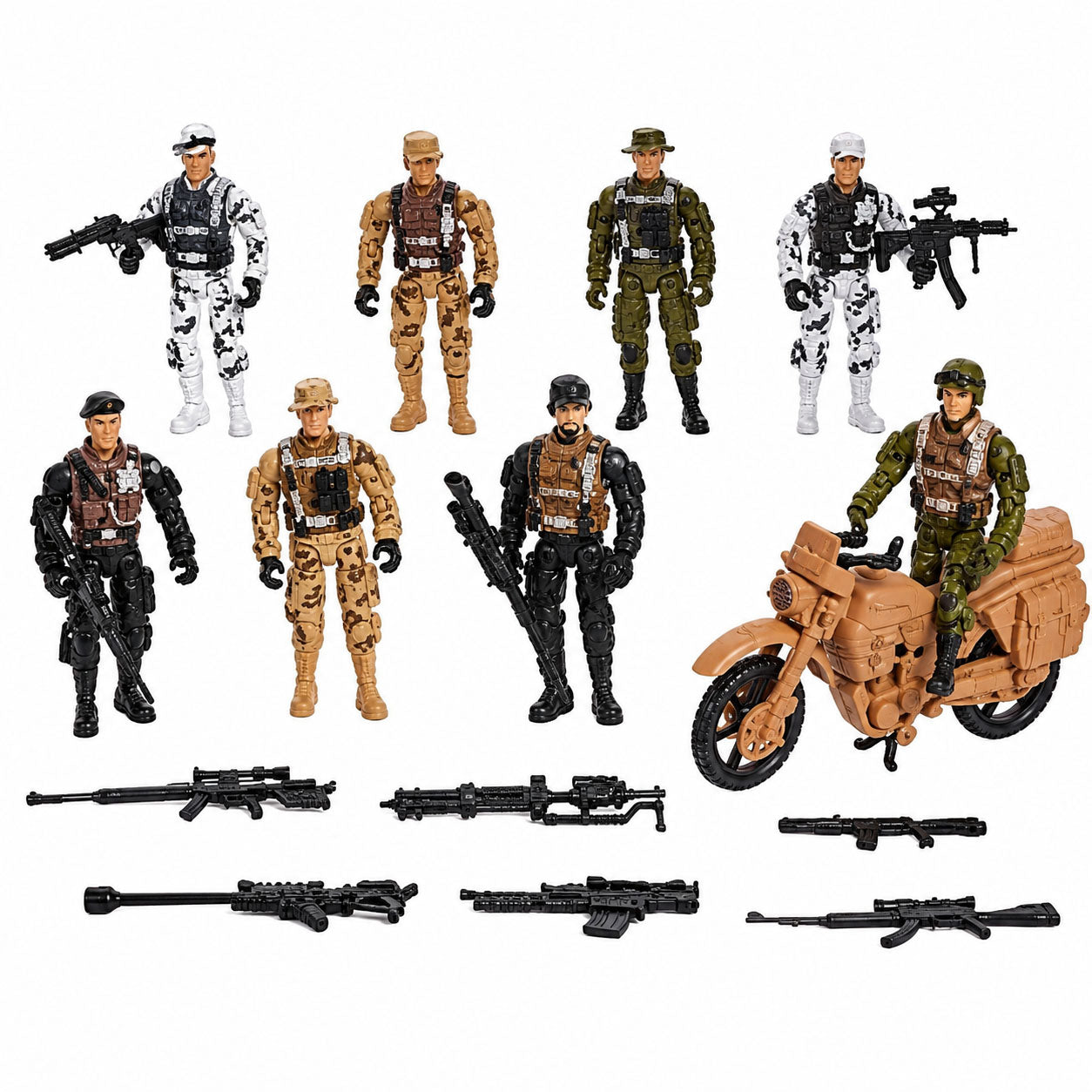 Kids Military Combat Play Set β Army Action Figures & War Accessorie