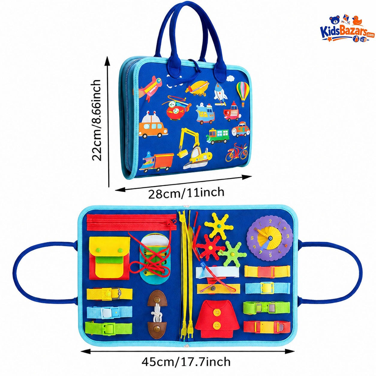 Kids Montessori Space Busy Book 4 Pages β Educational Activity Learning Toy