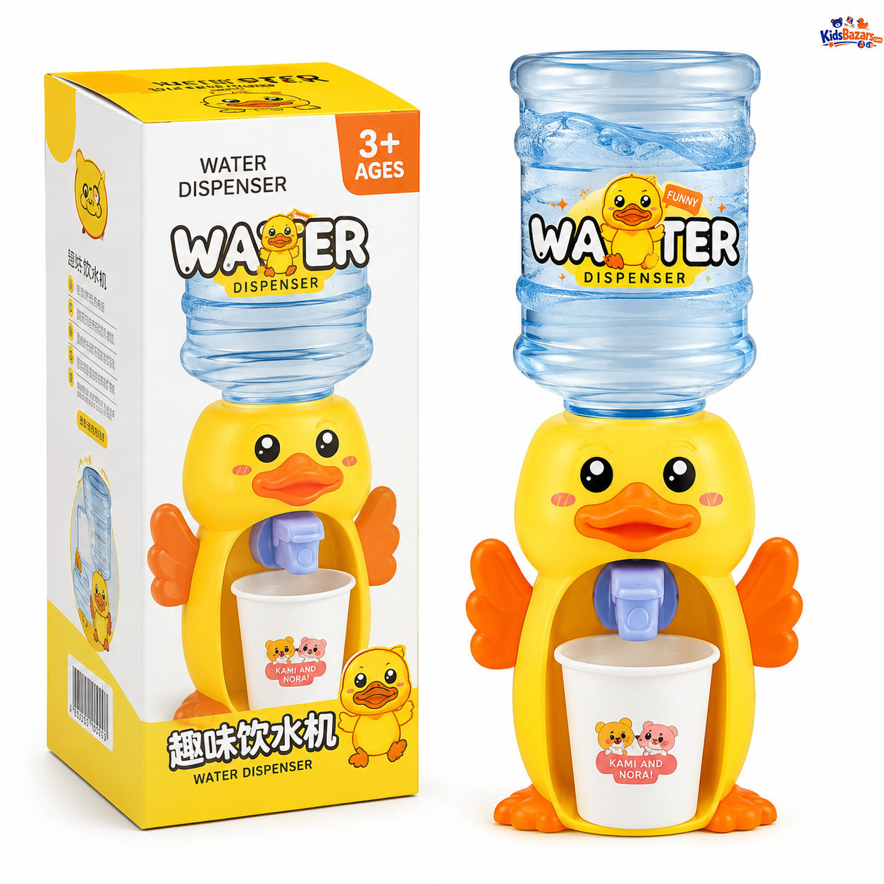 Kids mini Dispenser toy. Penguin and duck style.