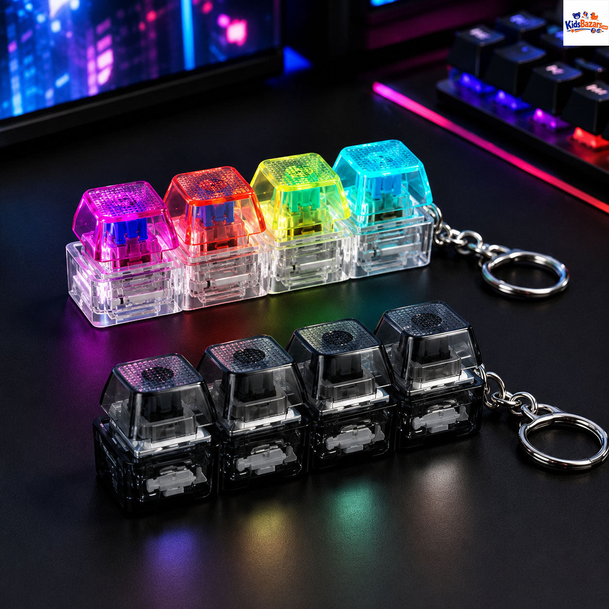 4 Keys Mechanical Keyboard Crystal Clicker
