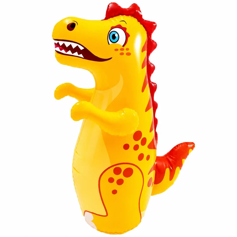 90cm Inflatable Dinosaur Tumbler for Kids Boxing Pole Toy with Animals & Dinosaurs Theme