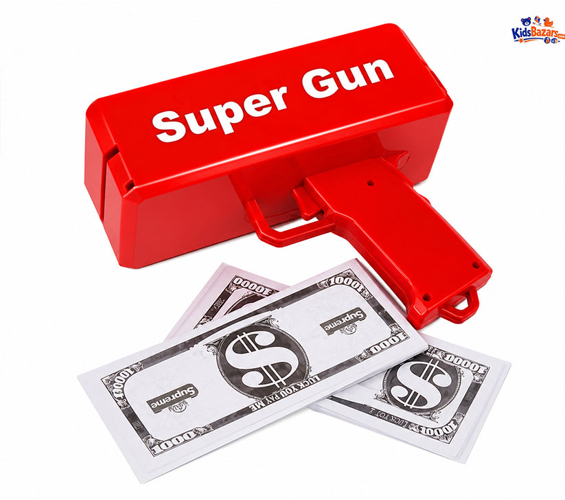 Money Gun Toy for Kids – Fun Cash Shooter Toy with Fake Notes