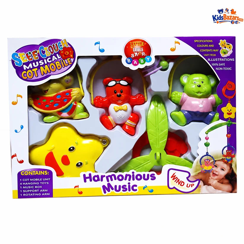 Sweet Cuddles Baby Musical Cot Mobile for Bed with Harmonious Music
