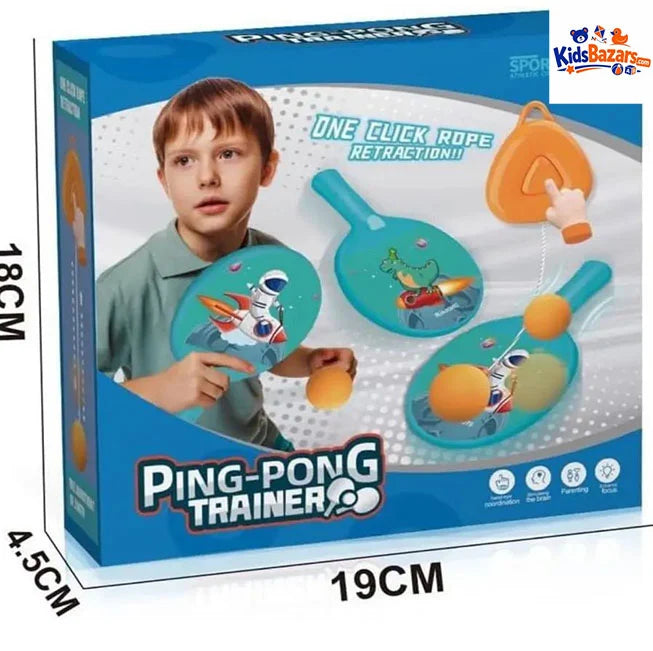Table Tennis Ping Pong Trainer Toy for Kids – Fun Indoor Sports Practice Set