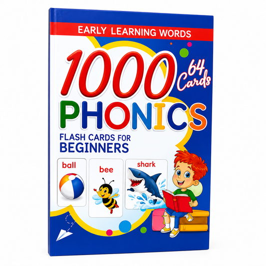 1000 Phonics Flash Cards – Fun Learning Cards for Children