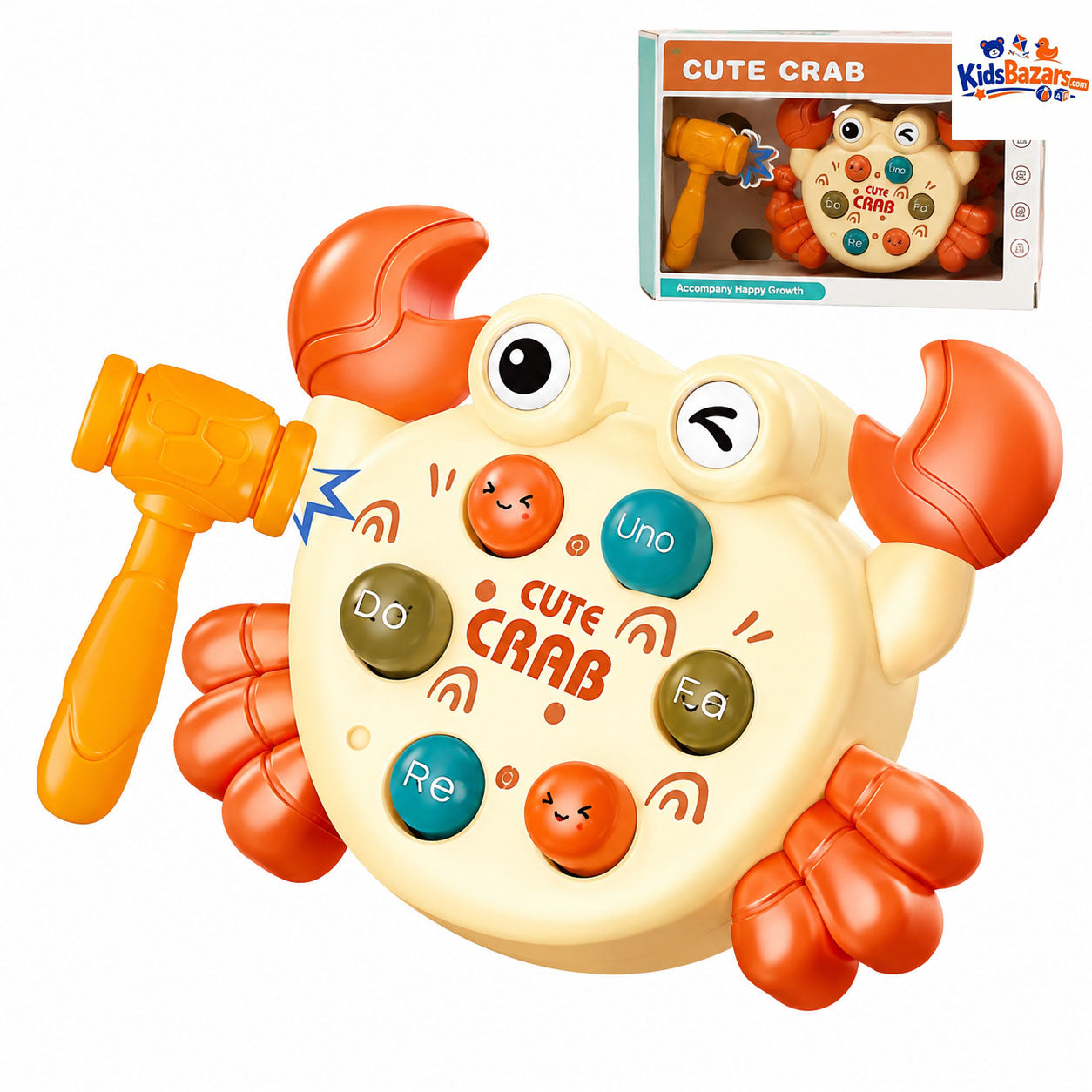 Whack-a-mole Crab Chracter Children's Toy Fidget Game