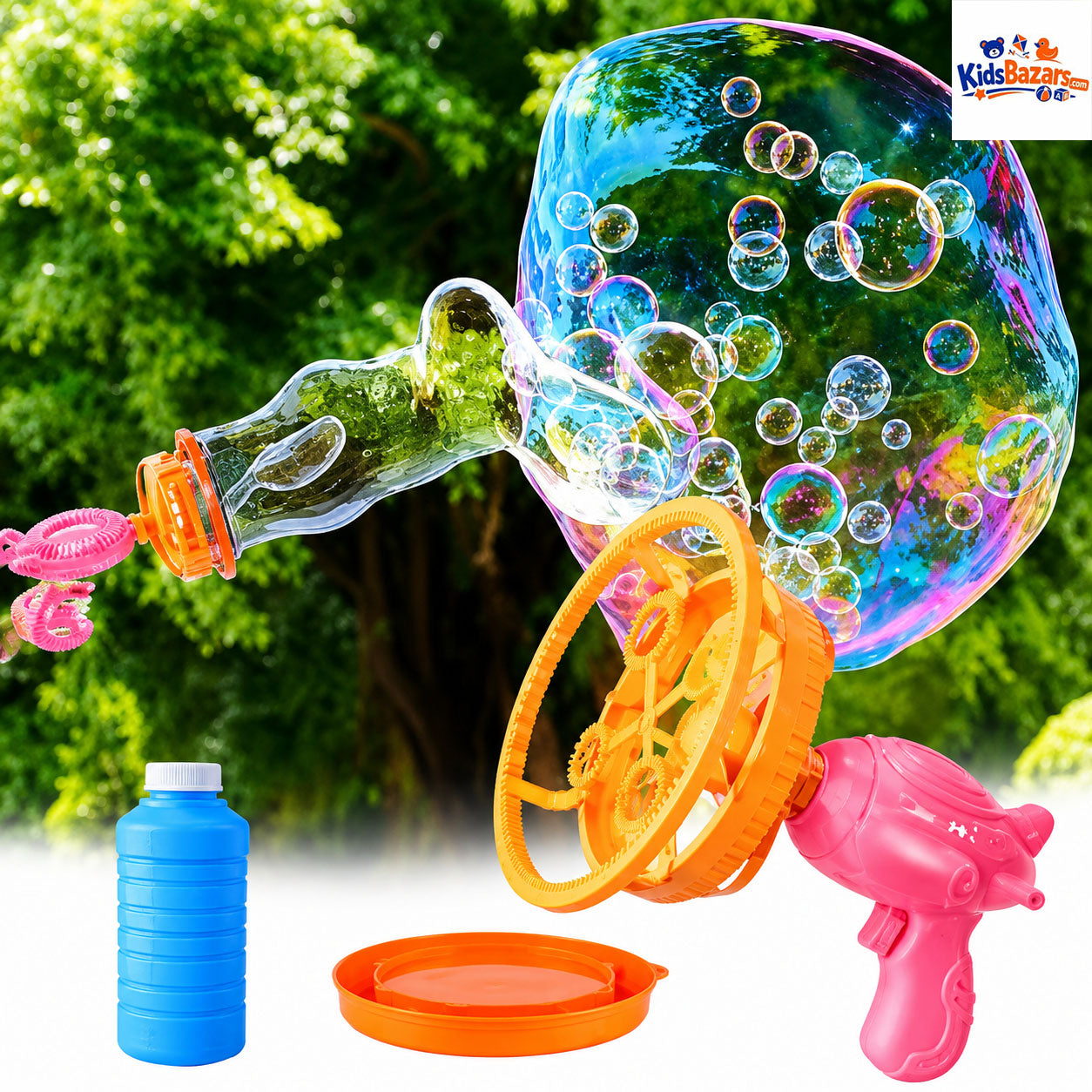 Bubble Baby Dinosaur Bubble Gun Toy Set for Kids Automatic Bubble Blaster