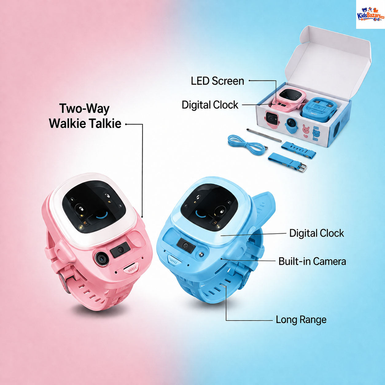 Kids Walkie Talkie Watch set for fun role play toy