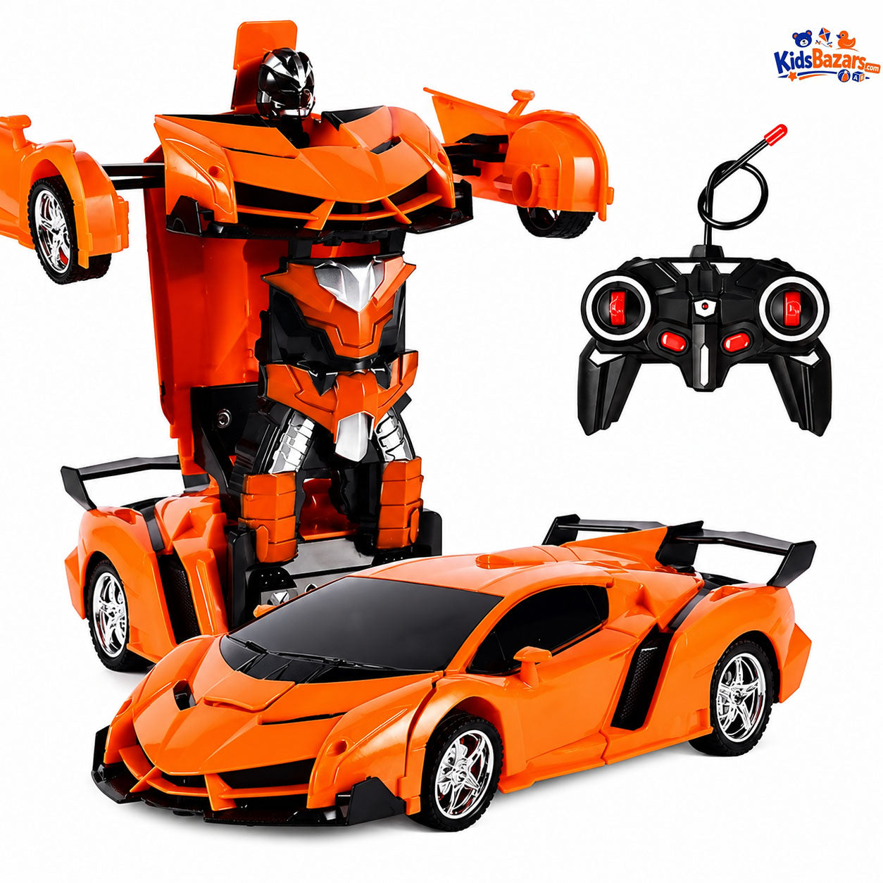 Remote Control Car Rc Transformed Robot Cars 360 Rotation Rechargeable Kids Toy Car