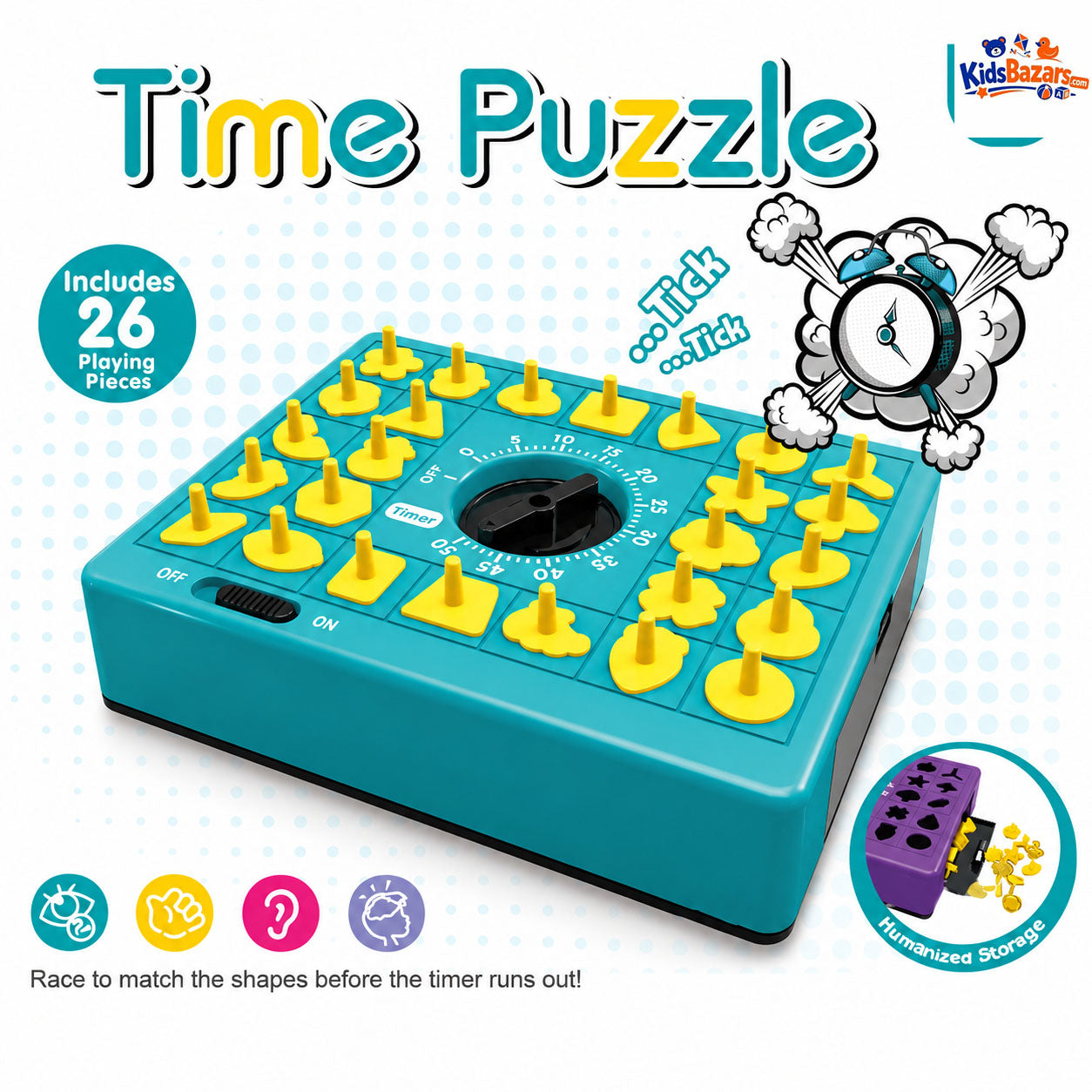 Time Puzzle, a fast-paced shape-matching board game.