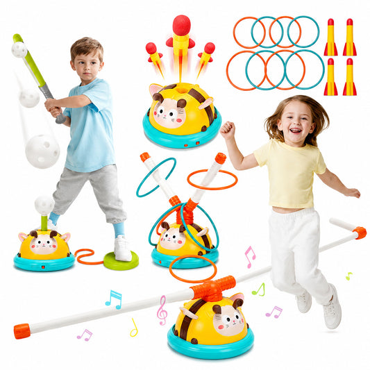 Kids 2 Style Skipping Machine & Ferrule Jump Baseball Game | Active Fun Toy