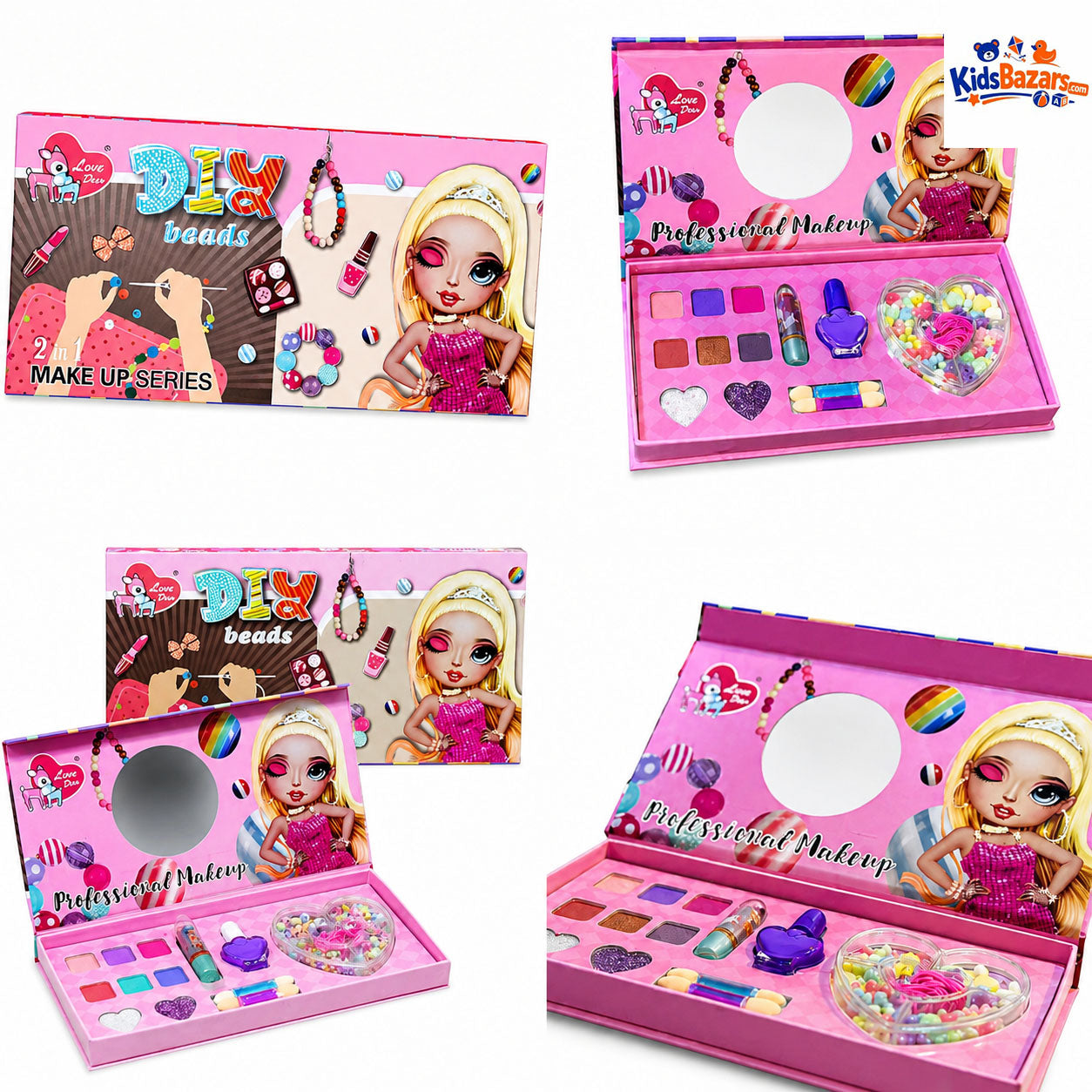Make Up Series Diy 2in1 Beads | Make Up Toy For Kids