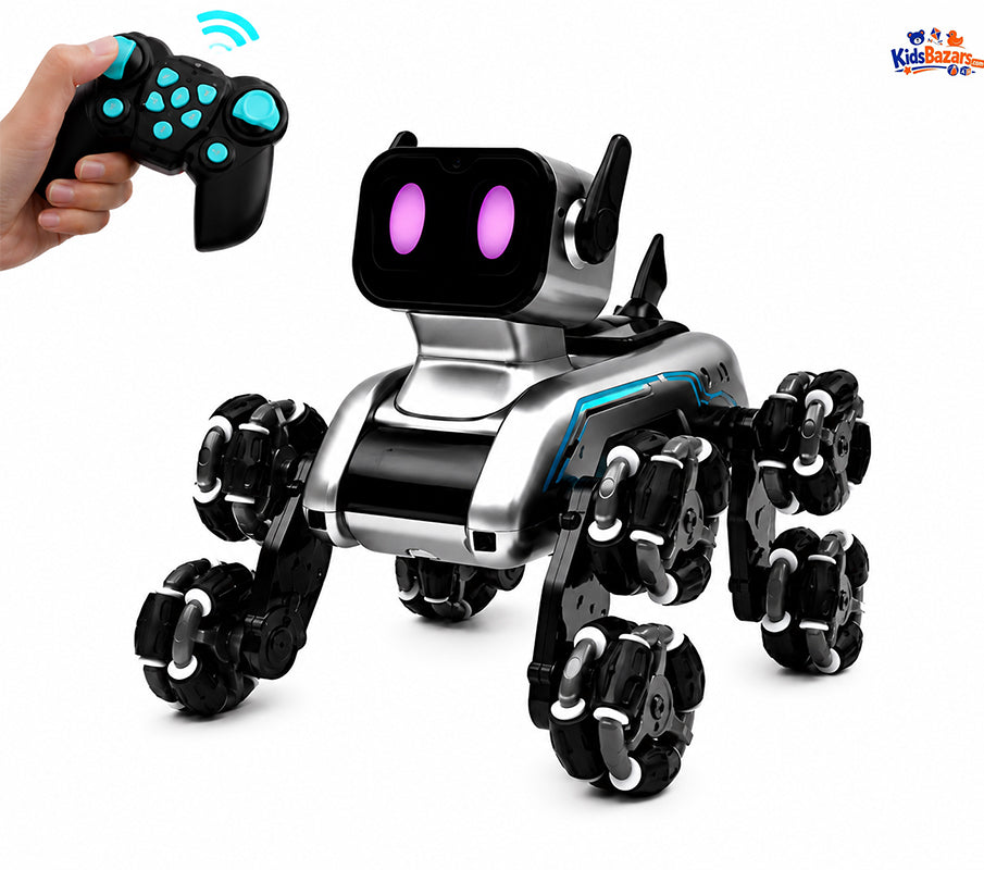 kidsbazars.com RC Stunt Robot Dog Toy – Smart Remote Control Action Toy for Kids