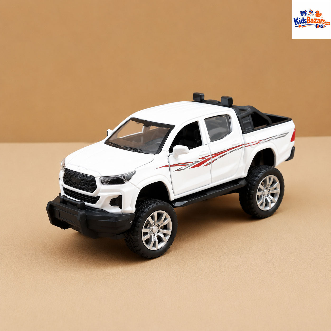 Die-cast Toyota Hilux Revo model car.