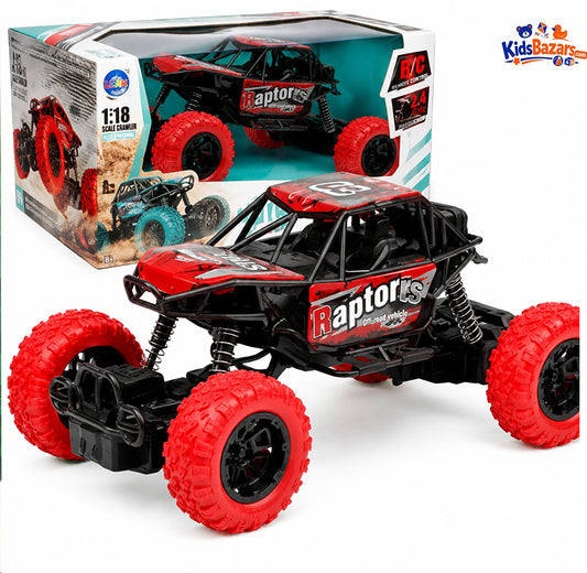 Remote-controlled car Monster Truck off-road car, red, scale 1:18