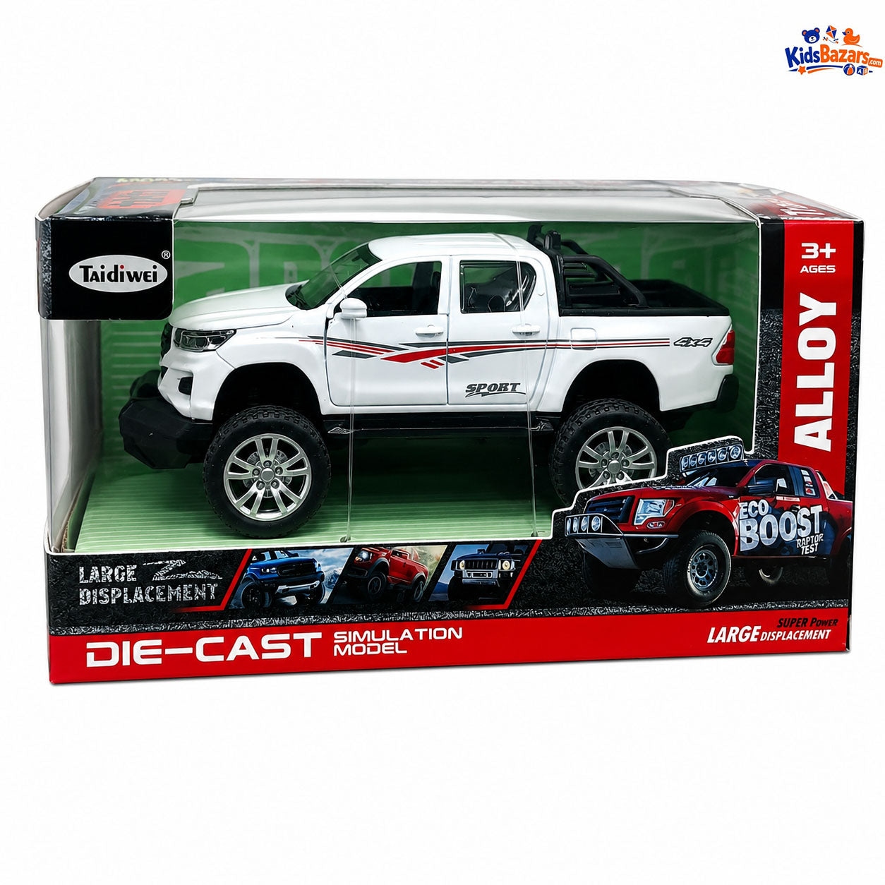 Die-cast Toyota Hilux Revo model car.