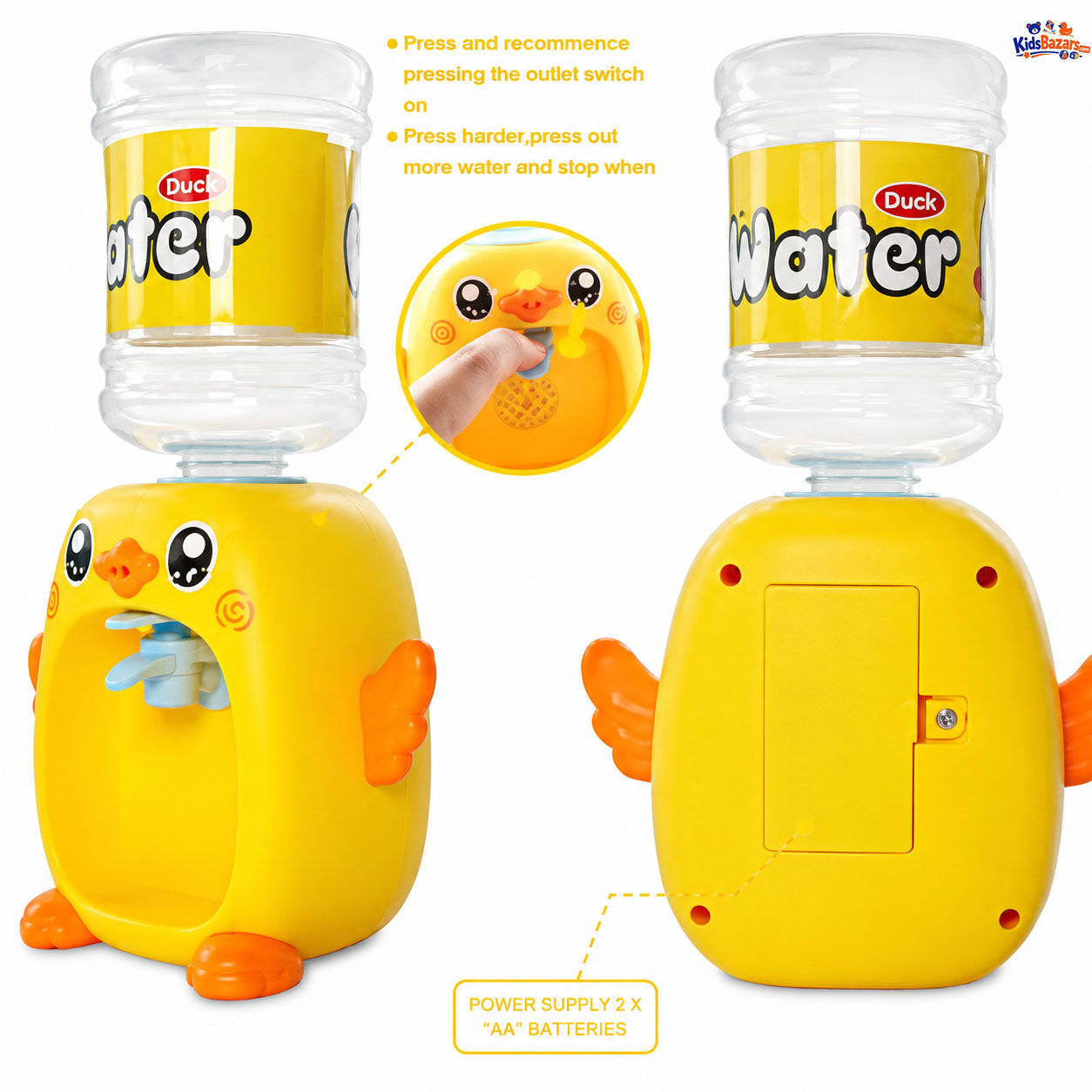 Kids mini Dispenser toy. Penguin and duck style.