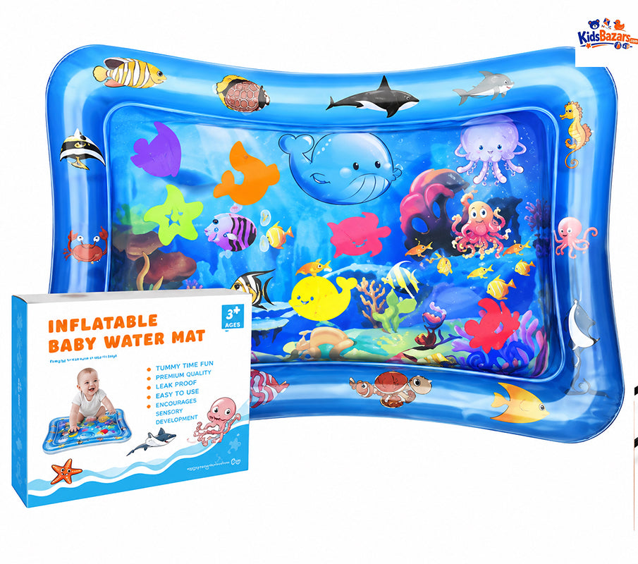 kidsbazars.com Premium Baby Inflatable Water Tummy Time Mat for Infants