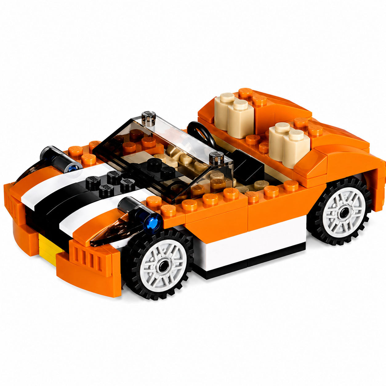 3-in-1 Architect Race Car Building Blocks – Creative DIY Construction Toy for Kids