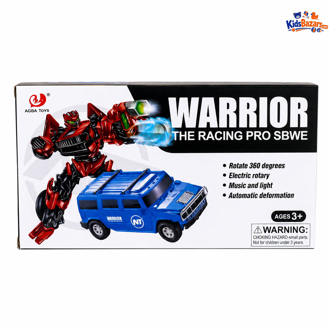 Warrior The Racing Pro SBWE toy by Aojia Toys transforms automatically between a SUV and a robot