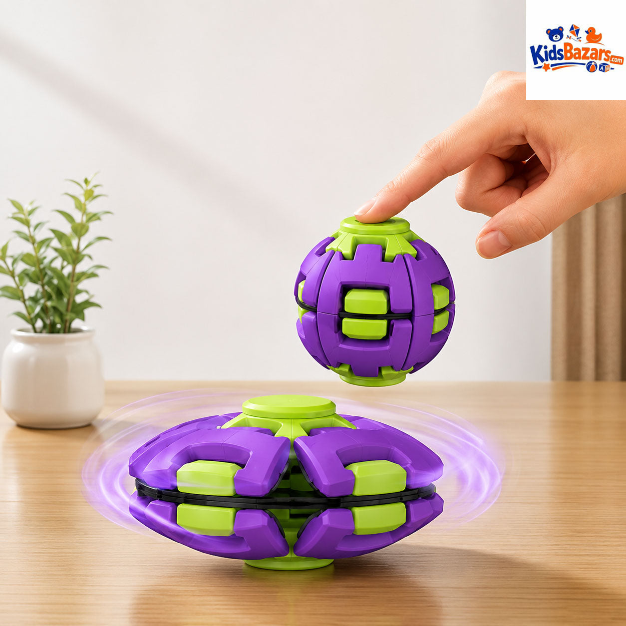 Fidget Magic Ball Spinner Cube Toy, 3D Fidget Spinner Ball Toy