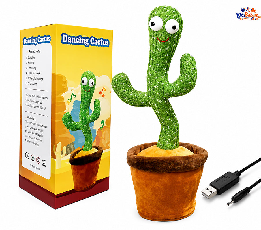 kidsbazars.com Dancing Cactus Toy – Singing & Talking Fun Toy for Kids
