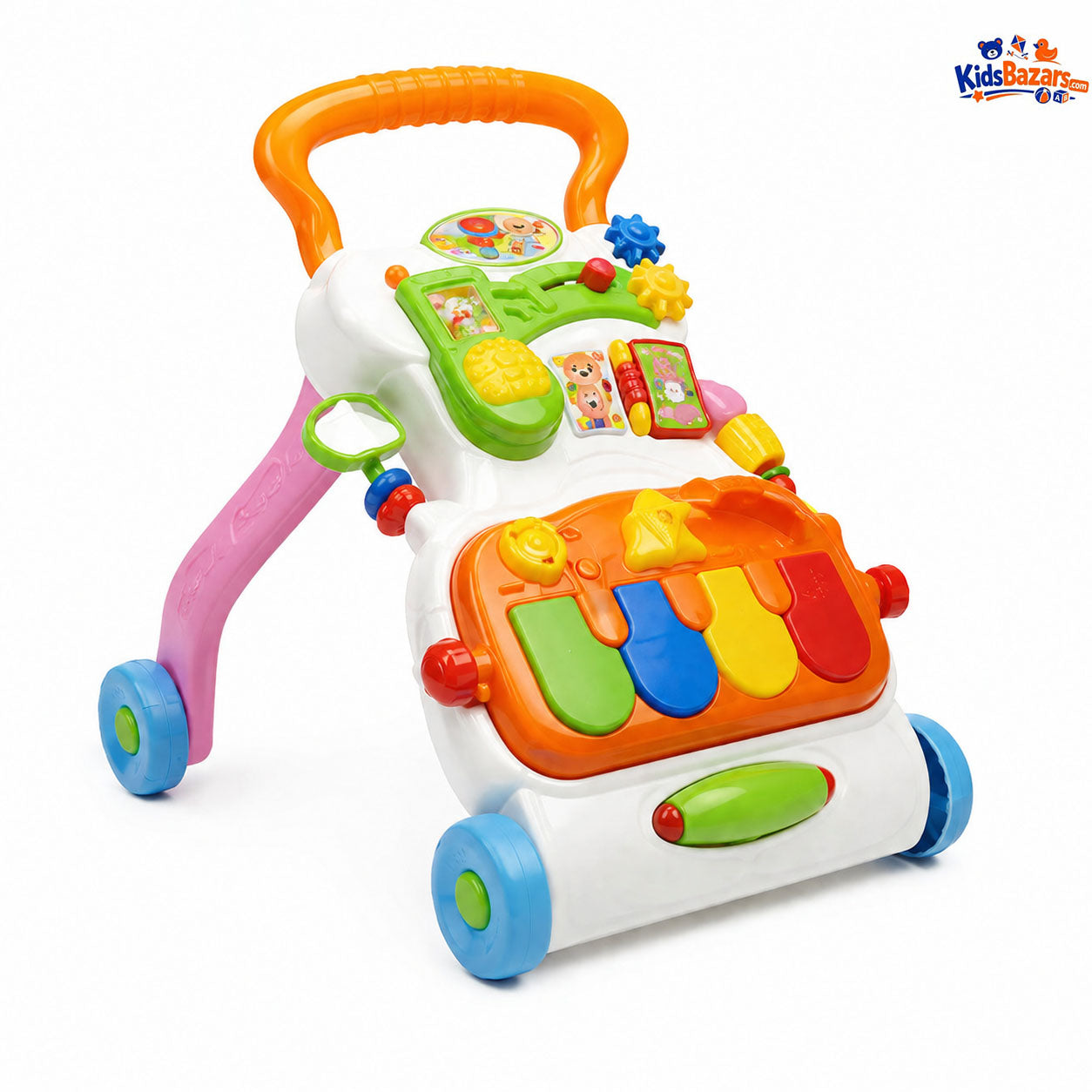 4-in-1 Kids Musical Baby Walker – Lights, Sound & Activity Learning Toy