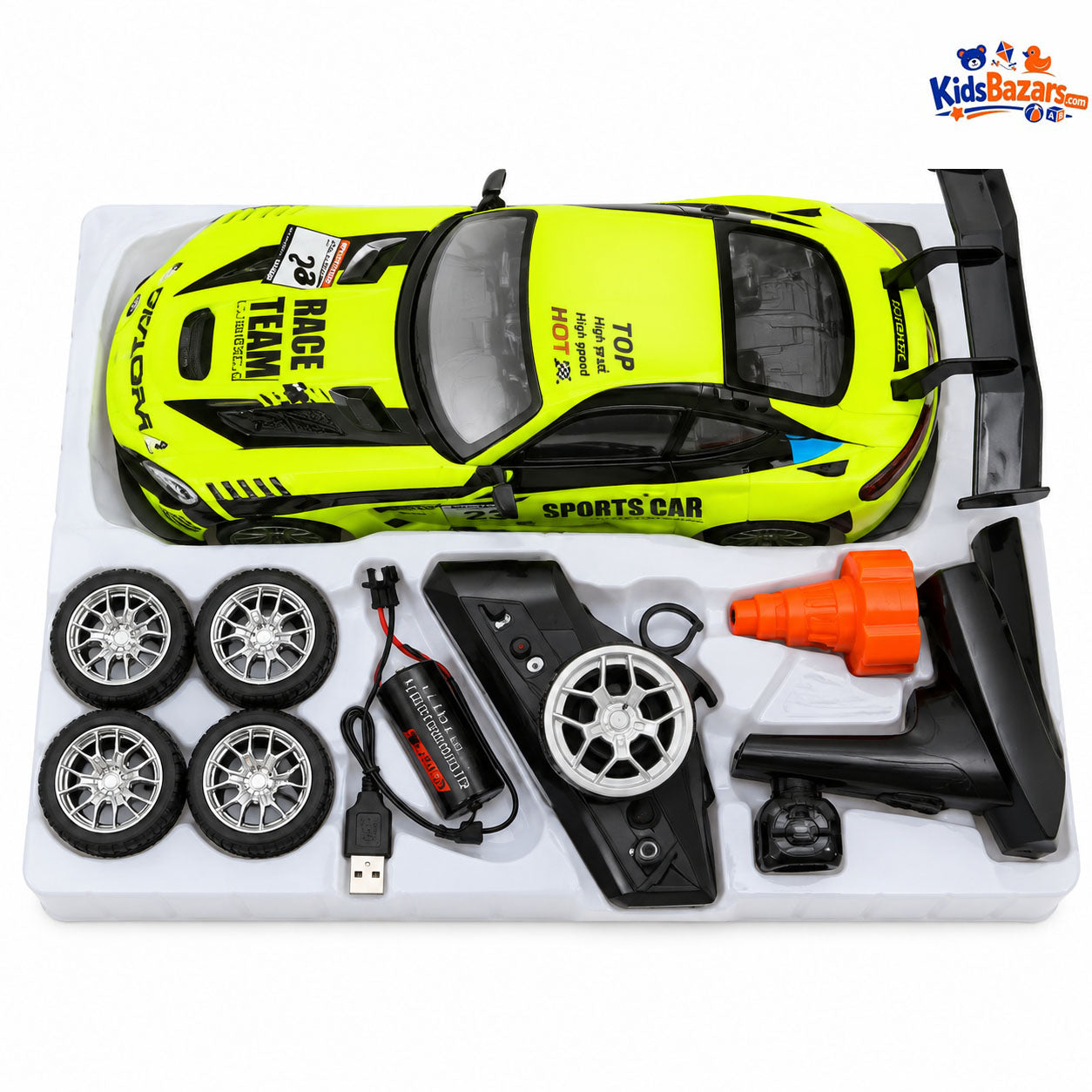 RC Drift Car 4x4 High Speed with Rubber Tires – Powerful Racing Machine