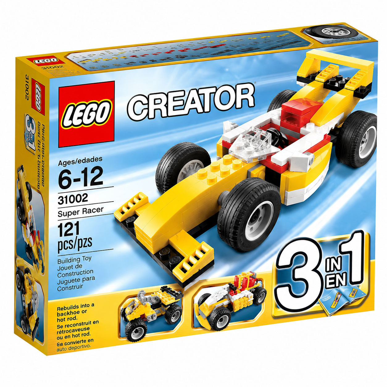 3-in-1 Architect F1 Racing Car LEGO Blocks Set – Build & Play Toy