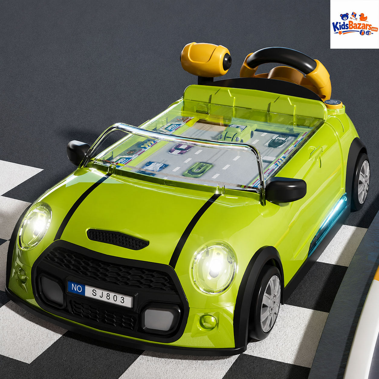 Kids Racing Car Adventure Game or Simulated Driving Toy