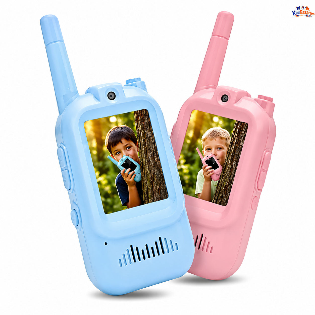 2Pcs Rechargeable Kids Video Walkie Talkie