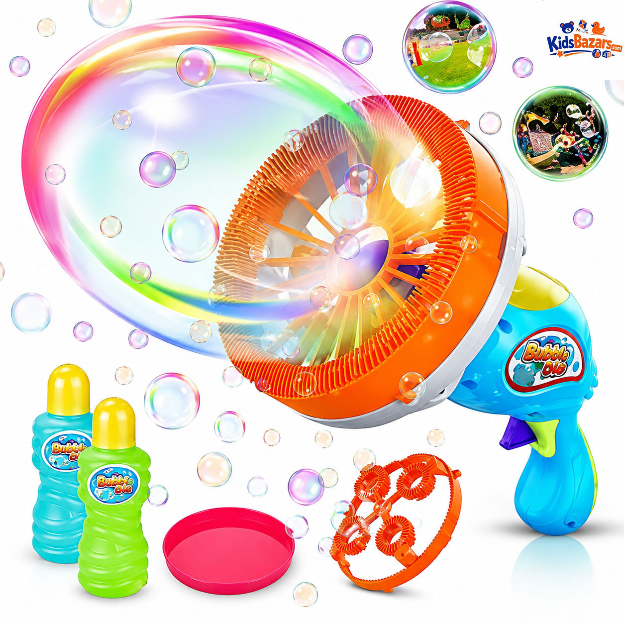 Bubble Baby Dinosaur Bubble Gun Toy Set for Kids Automatic Bubble Blaster