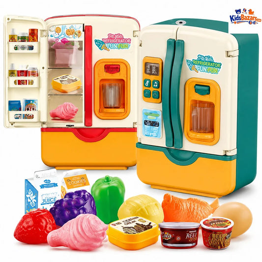 39Pcs Multi-functional Pretend Fridge With Spray