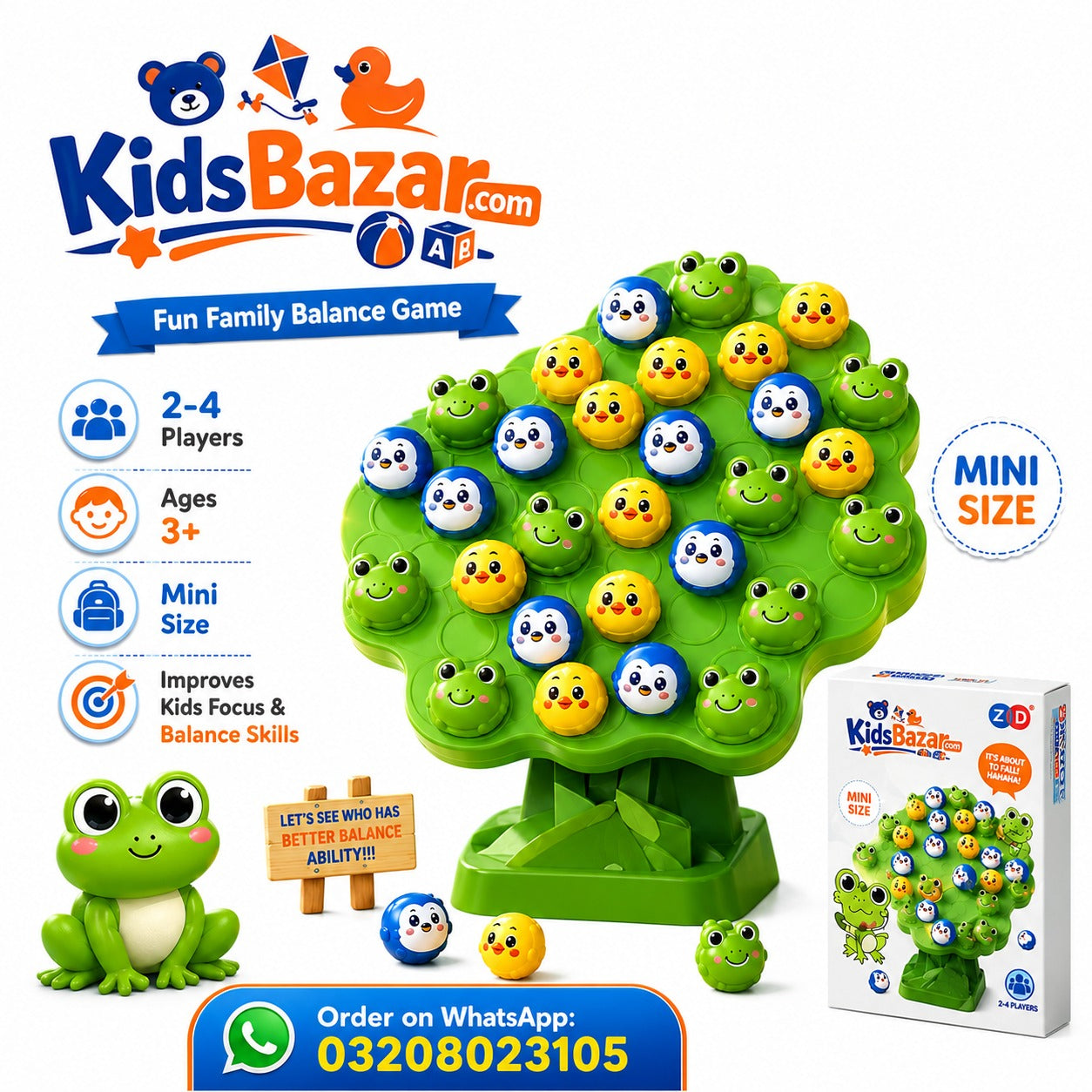 kidsbazars.com Animal Balance Game – Fun & Skill Building Toy for Kids