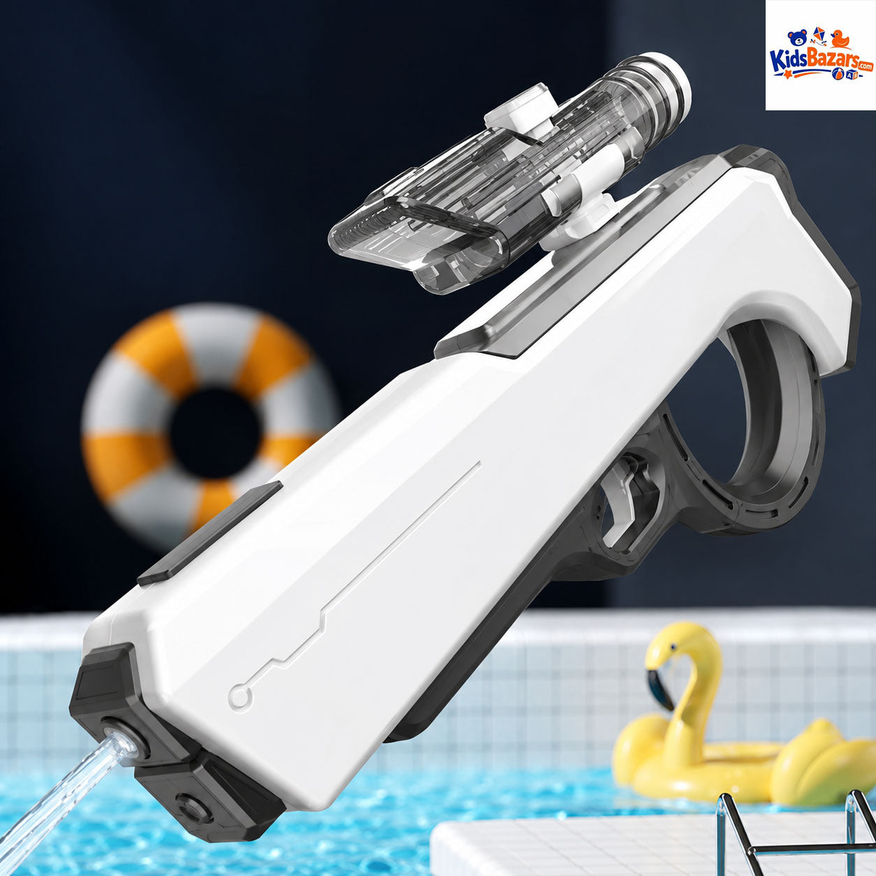 Electric Water Gun for Kids | Automatic Rechargeable Water Blaster Toy with Large Water Tank