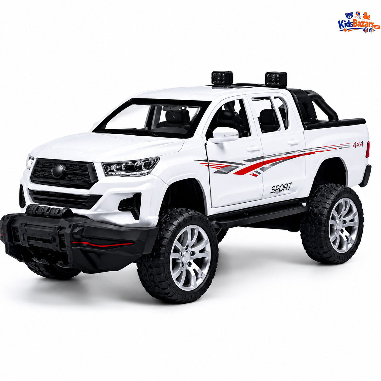 Die-cast Toyota Hilux Revo model car.