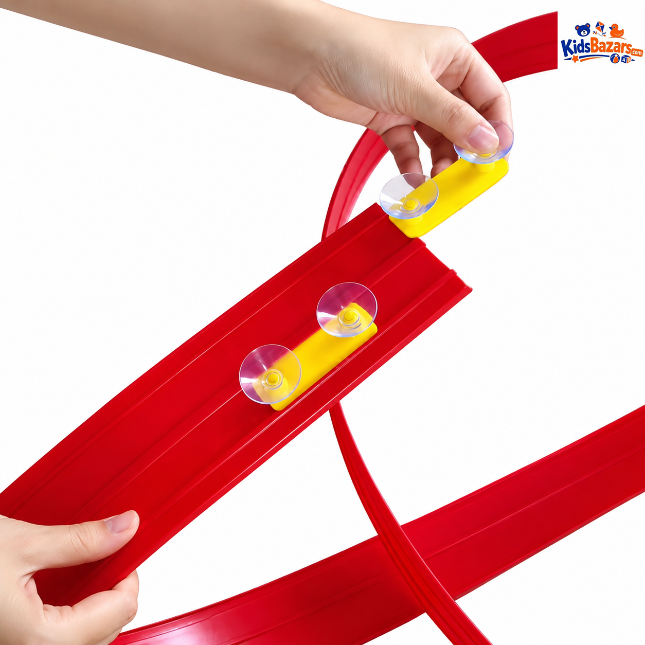Flexible Double-track Race Children Toys DIY Track Racing Car Ramp Compatible 4 Cars Portable Rolls