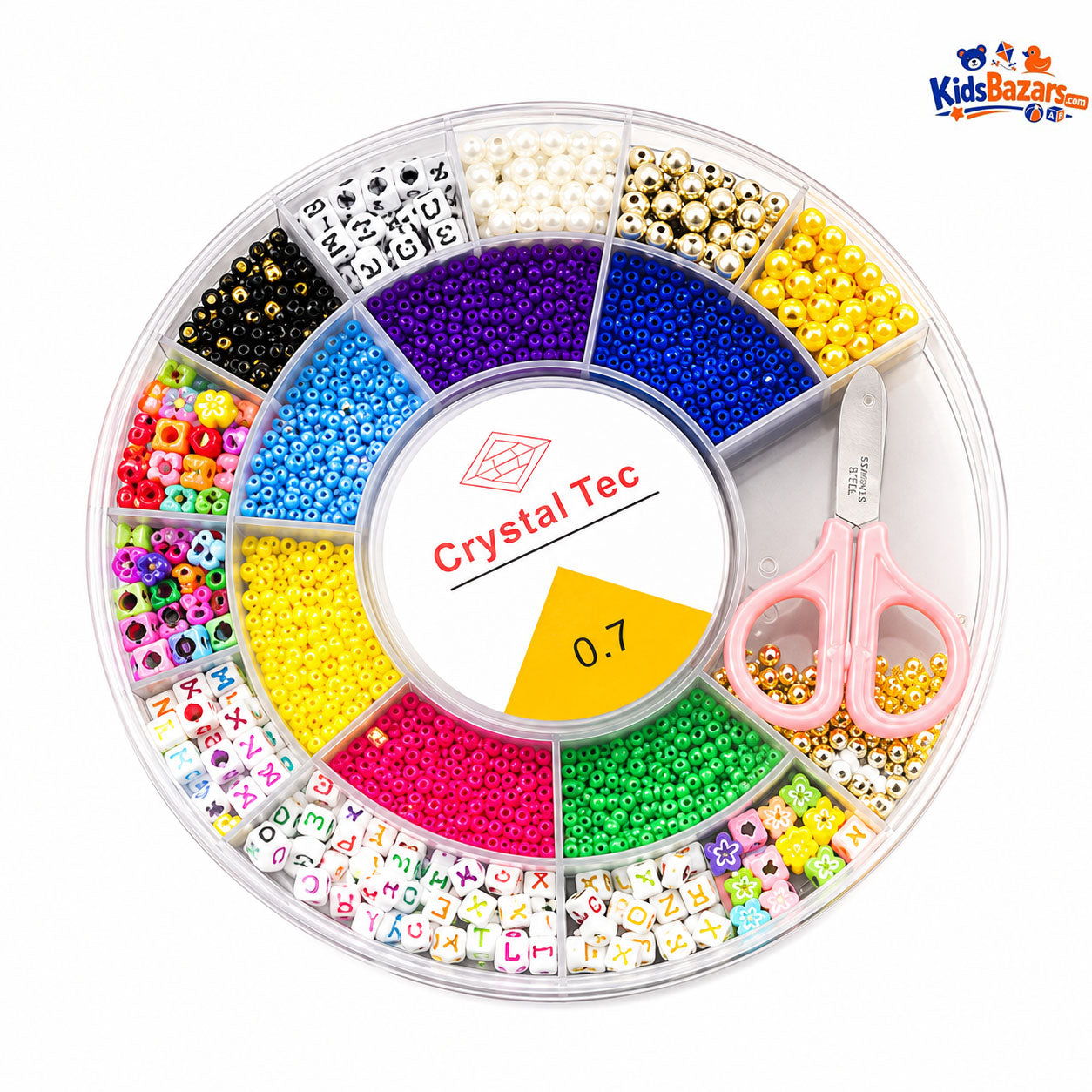 Caja Redonda Para Armar Pulseras De Fimo | DIY Jewelry Making Kit for Kids & Girls