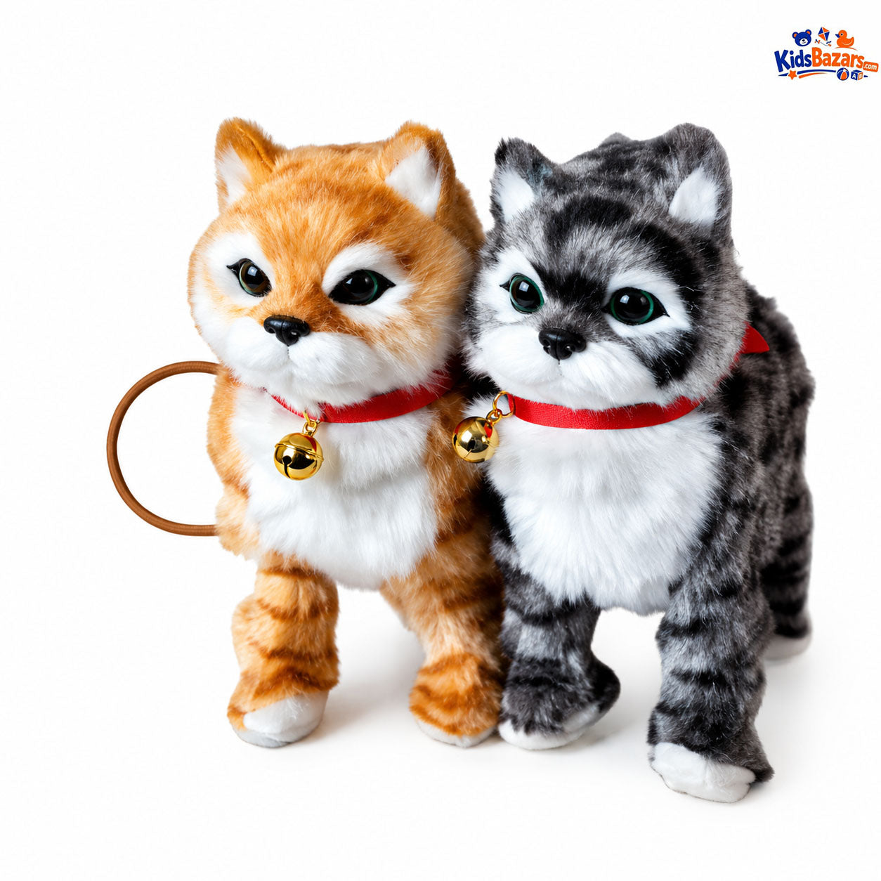 Interactive Walking Cat Toy with Sound & Tail Movement | Realistic Plush Kitten Toy for Kids
