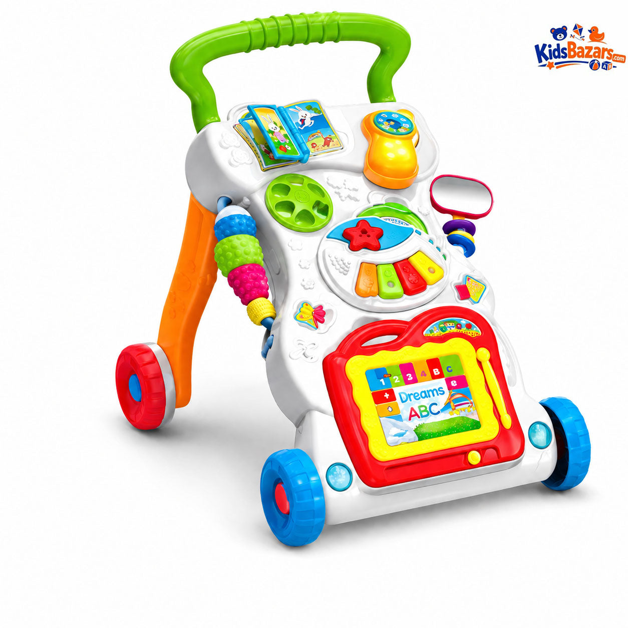 4-in-1 Kids Musical Baby Walker – Lights, Sound & Activity Learning Toy