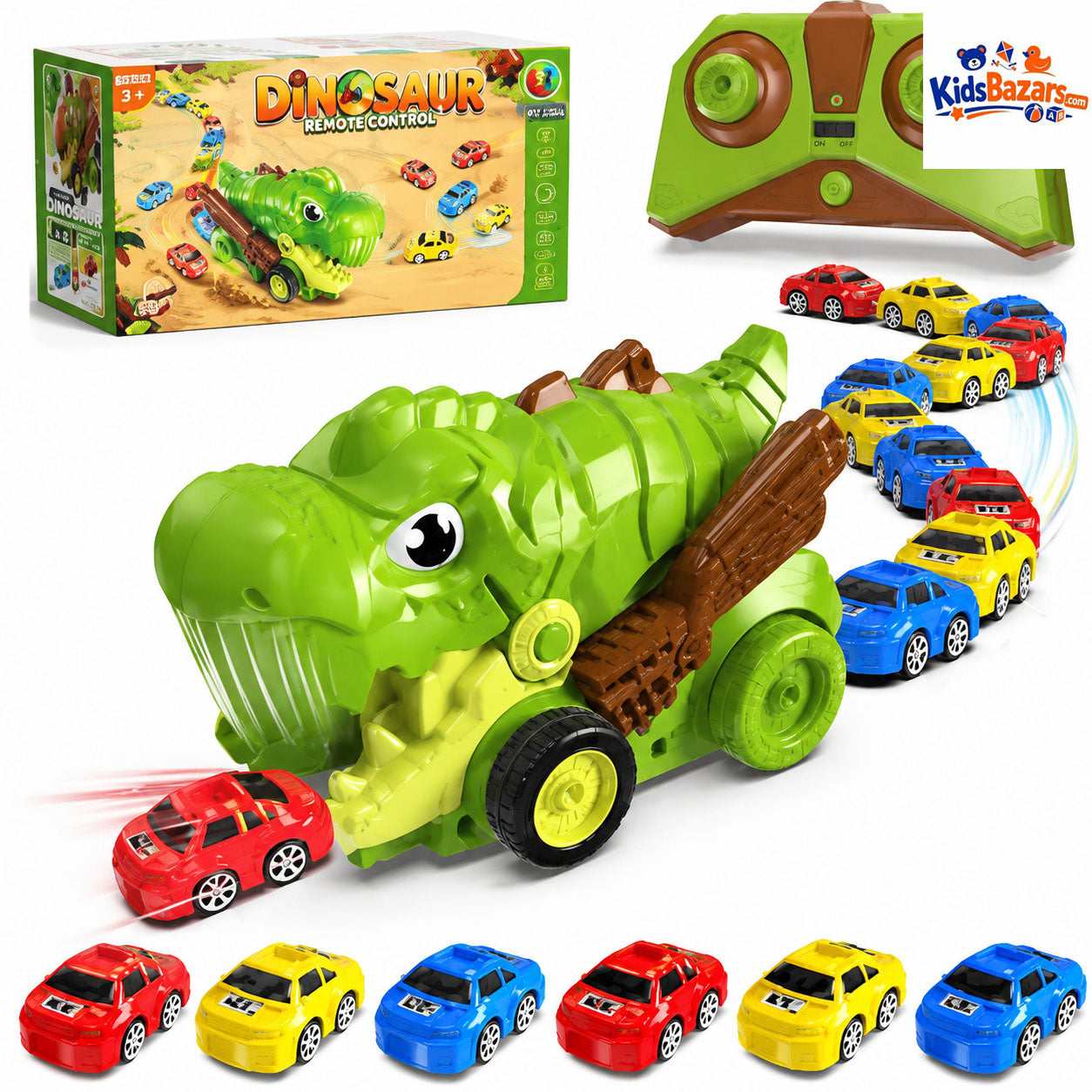 Dino Truck Toy with Cars – Creative Play Transport Vehicle for Kids
