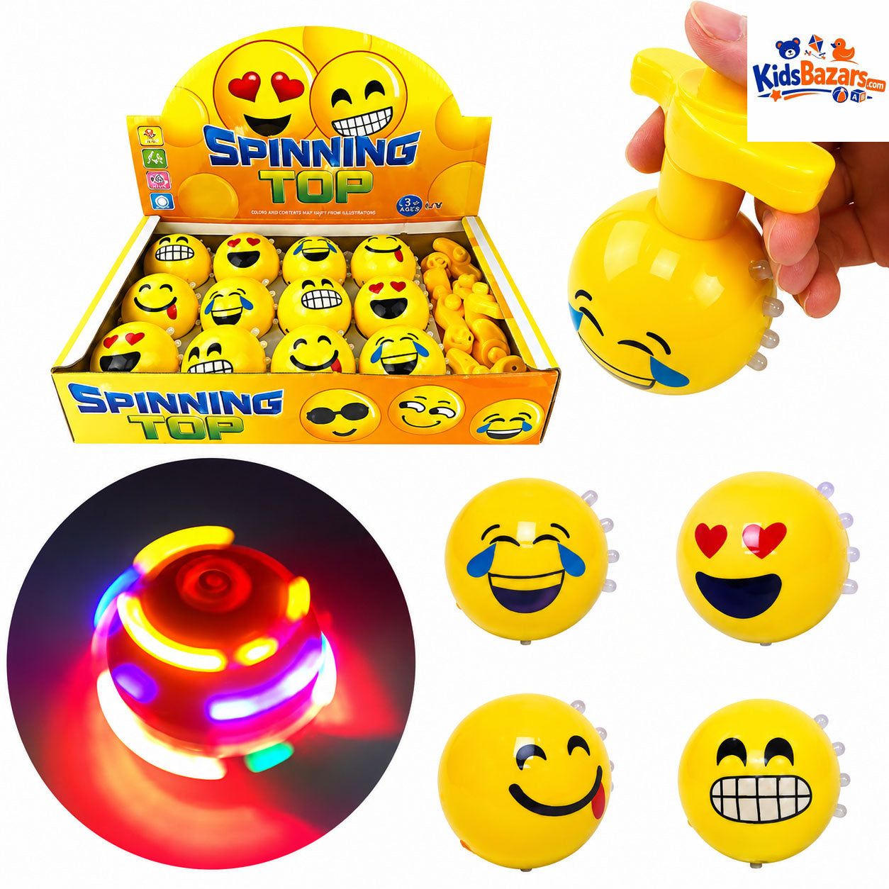 Flash Top UFO LED Light-Up and music Spinning Top Toy for Kids | Colorful Flashing Gyro Spinner