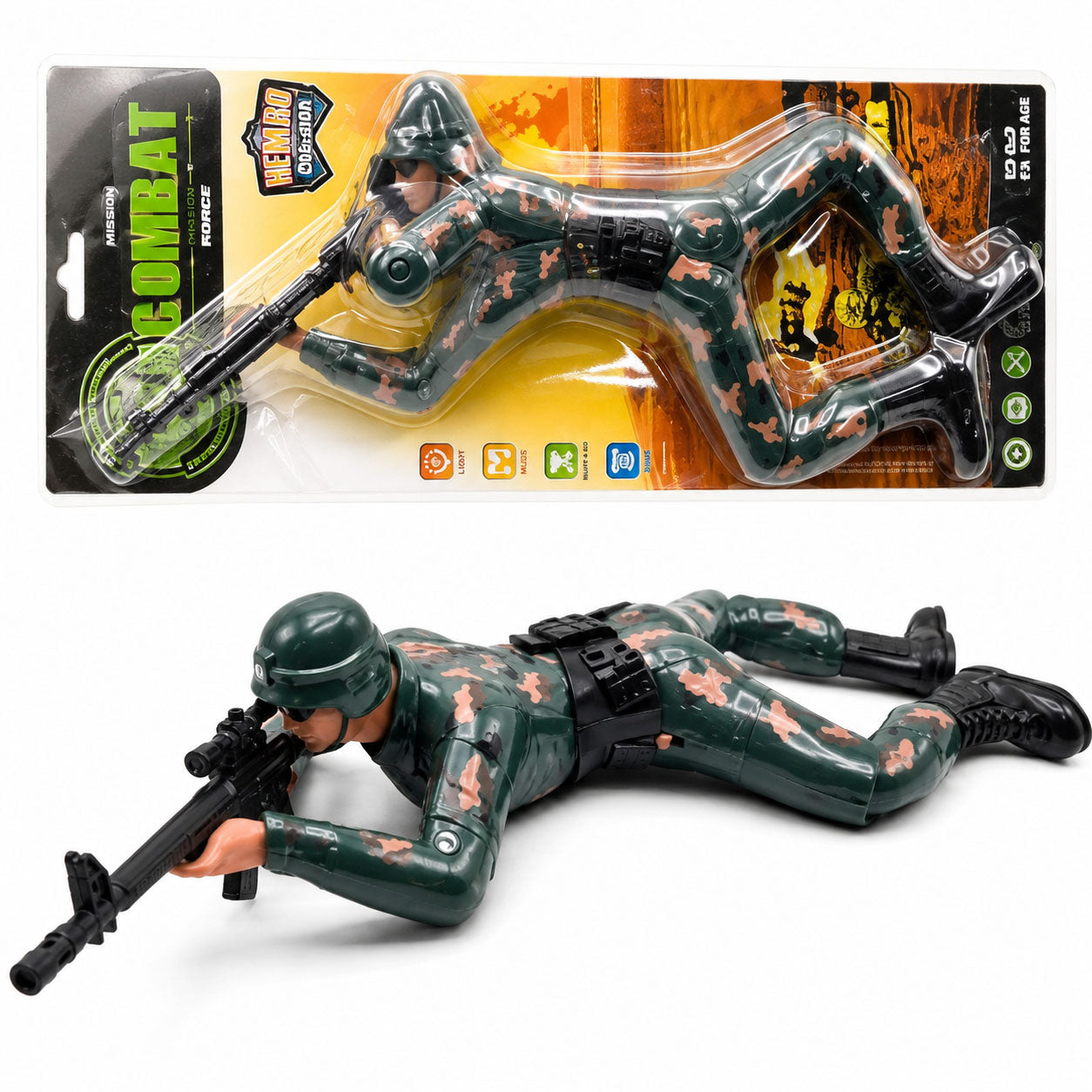 Kids Military Combat Play Set – Army Action Figures & War Accessorie