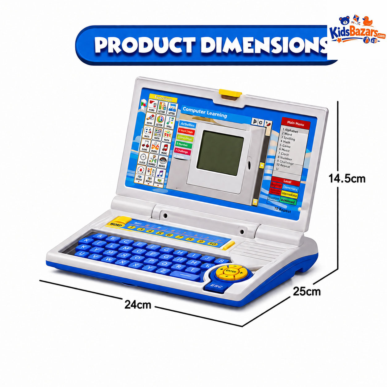 Smart Educational Laptop for Kids | 20+ Activities | Battery Operated Toy for Learning & Fun