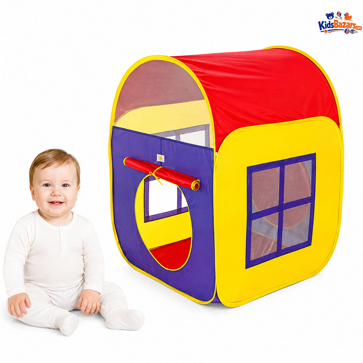 Kids Play Tent Pop Up House Foldable Baby Camping Playhouse Indoor Outdoor Fun Toy for Children