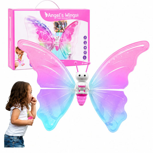 Electric Butterfly Flapping Bee Wings Toy for Kids – Light-Up Flying Fun Toy