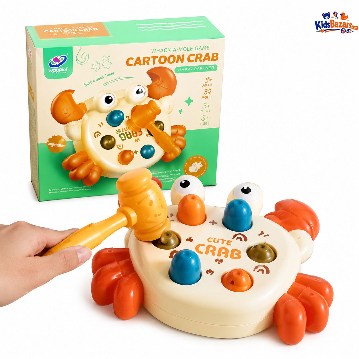 Whack-a-mole Crab Chracter Children's Toy Fidget Game