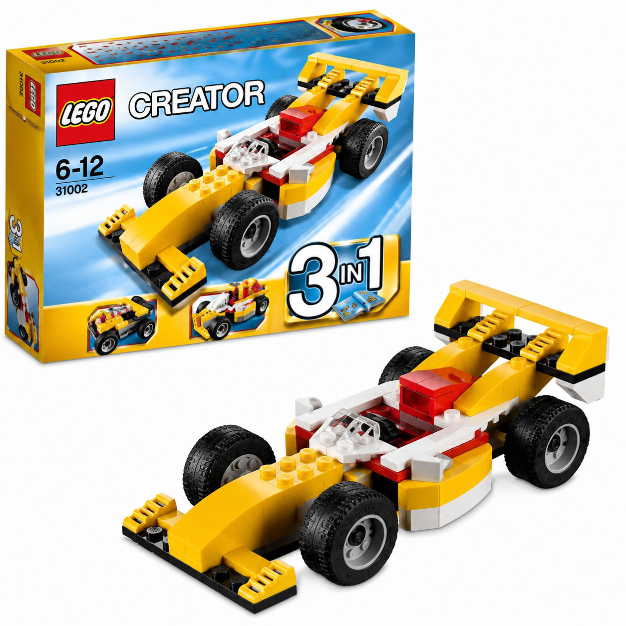 3-in-1 Architect F1 Racing Car LEGO Blocks Set – Build & Play Toy