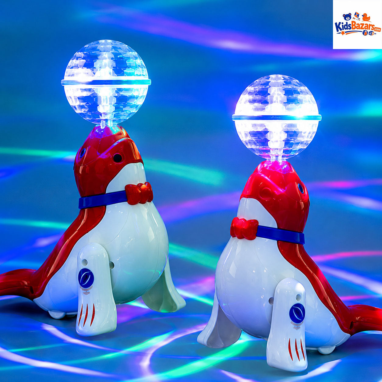 Electric Dancing Sea Lion Toy – 360° Rotating, Flashing Lights & Musical Sound Effects for Kids